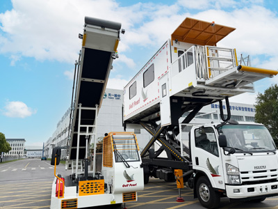 Компания Tiani GSE завершила производство дизельного ленточного погрузчика для багажа и дизельного амбулифта для аэропорта в Ливии и вскоре отправится в отправку. 